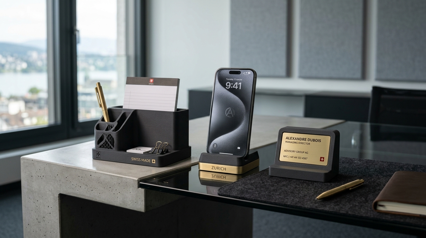 Objets de bureau 3D haut de gamme personnalisés pour entreprise
