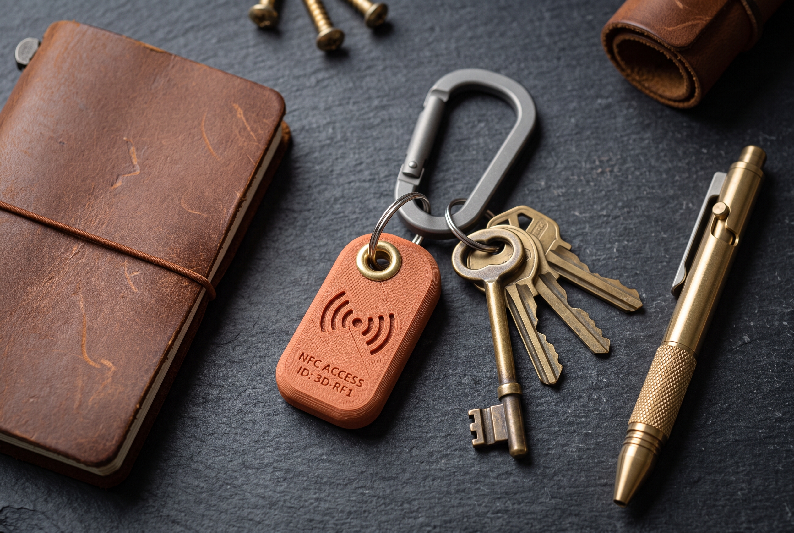 Porte-clé NFC en trousseau quotidien EDC